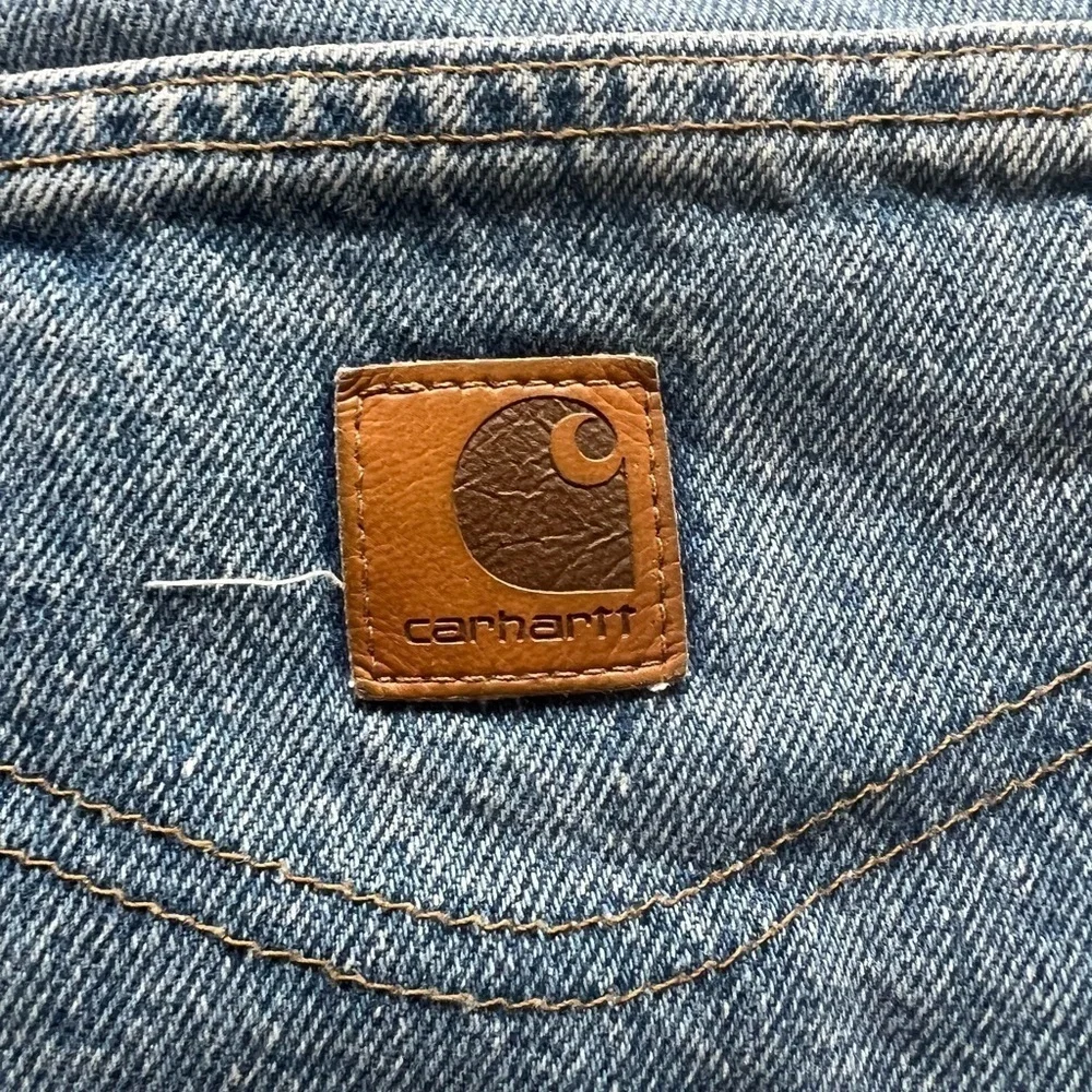 EUC Carhartt Jeans Mens 42x32 Sraight Pockets Loose Original (C3)